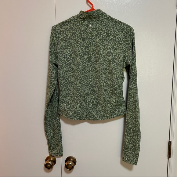 Buffbunny Eden Green Cropped Zip-Up Jacket - Picture 5 of 5